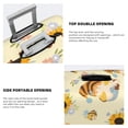 thumbnail image 5 of Easygdp Watercolor Bee Honey Honeycomb Bee Double-Sided Printed Elastic Suitcase Protective Cover,Invisible Zipper, Business Trip Luggage Cases,Washable And Resistant To Falling -Medium, 5 of 9