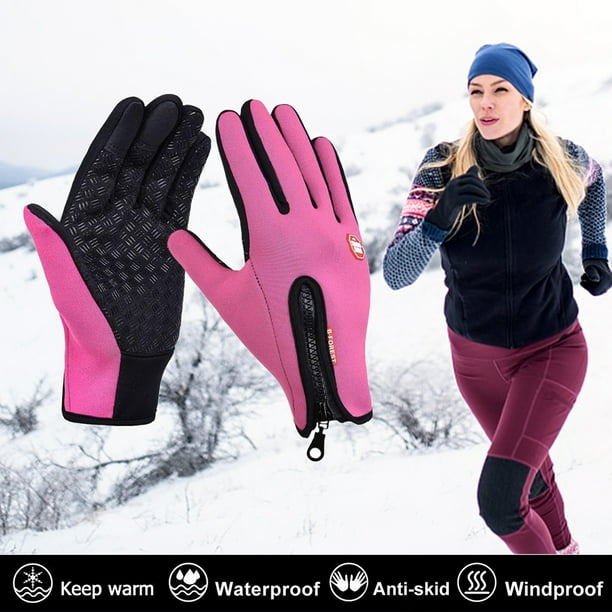 1 par de guantes para deportes al aire libre, manopla de empalme de pantalla táctil Unisex para montar en esquí FLhrweasw Nuevo