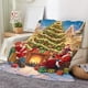 thumbnail image 4 of Seyotauo Christmas Throw Blanket,Christmas Decorations Gifts for Women, Flannel Fleece Winter Holiday Blanket,Fluffy Cozy Soft Christams Throws for Couch Sofa Bed, 27.5" X 39", 4 of 7