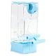 thumbnail image 2 of Alimentador automático de aves, de semillas de tráfico de semillas transparente, resistente, alimentador de jaulas de aves, alimentador de loros Azul, 2 of 7