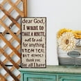 thumbnail image 2 of Attraction Design Home ''Dear God '' Wood Wall D cor, 2 of 7