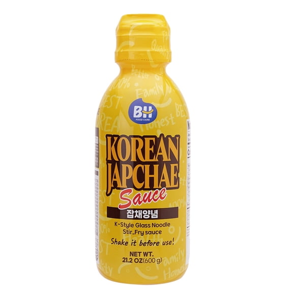 BH Food Care Korean Japchae Sauce, K-Style Glass Noodle Stir-Fry Sauce, 21.2 oz