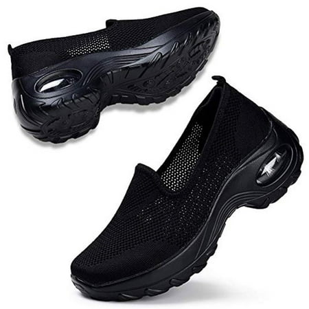 

Women Mesh Breathable Walking Shoes Outdoor Platform Lightweight Sneakers 40