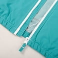 thumbnail image 5 of MADHERO Boys Girls Rain Jacket Lightweight Long Sleeve Windbreaker Sea Blue 6, 5 of 6