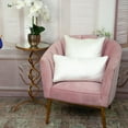 thumbnail image 2 of Parkland Collection Koko Transitional Quilted White Throw Pillow, 2 of 7