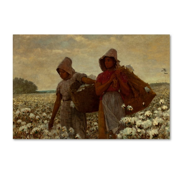 Trademark Fine Art 'The Cotton Pickers' Canvas Art by Homer