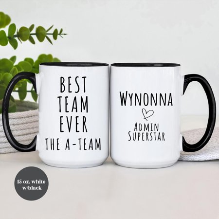 Best Team Ever Coffee Mug | Personalized Employee Appreciation Gift, Custom Name/Title Office Cup