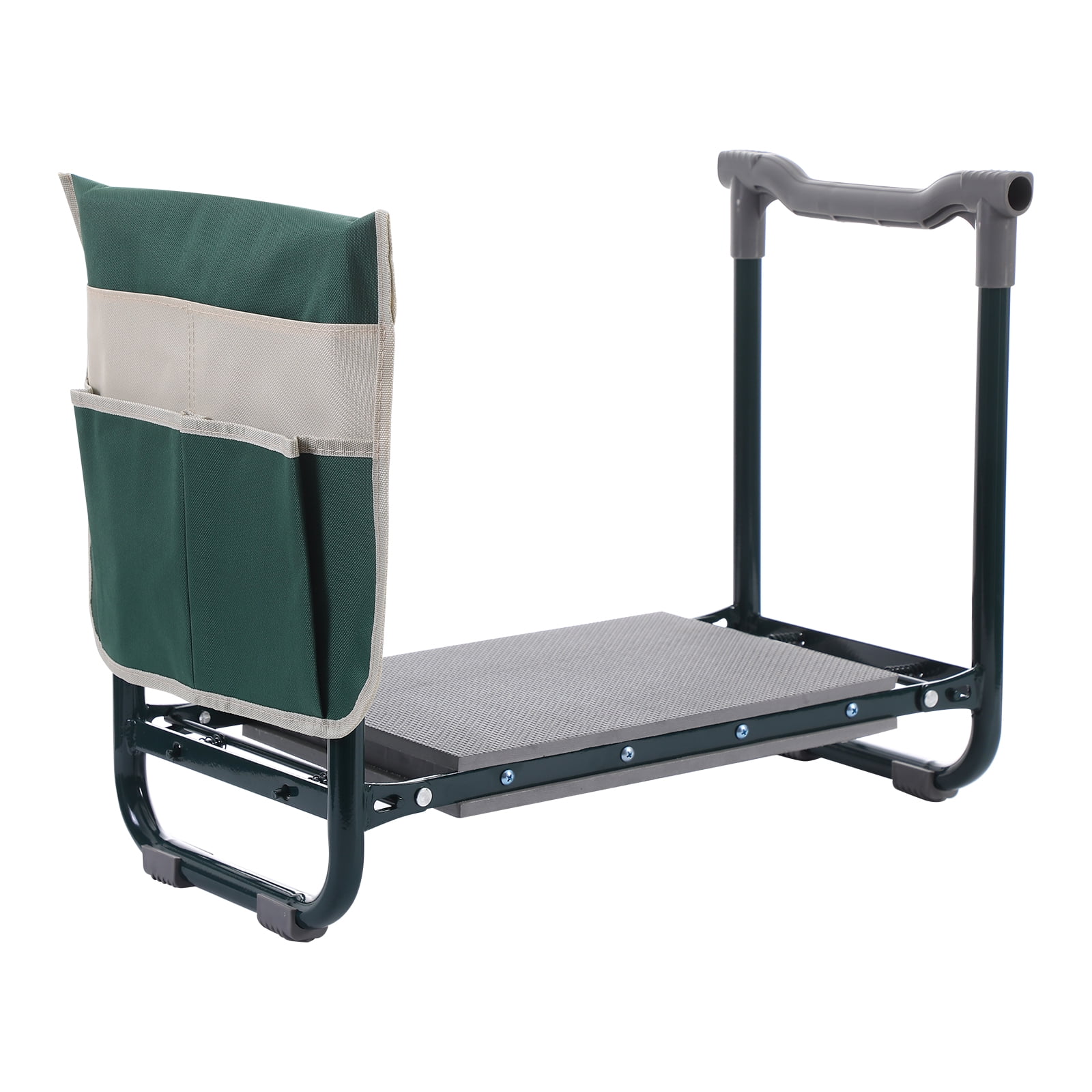 Garden Kneeler and Seat, Foldable Gardening Stool, Gardening Gifts for Women, Heavy Duty Garden Bench, Garden Kneelers for Seniors, with Tool Pouch and Gloves