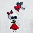 thumbnail image 3 of CafePress - Cute Skeleton Girl With Spooky Balloons T Shirt - Men's Classic Graphic T-Shirt, 3 of 4