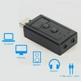 thumbnail image 2 of ruhuadgb Sound Card Professional MIC Recording Function Audio Transfer Plug Play Analog 7.1 Channel USB External Sound Card for Home, 2 of 6