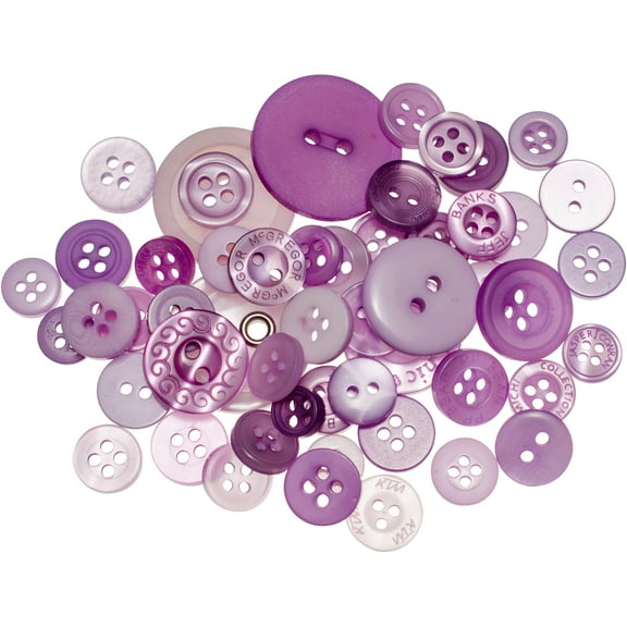 Buttons Galore Button Mason Jars-Sour Grapes