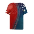 thumbnail image 4 of VerPetridure American Flag Shirts for Women 4th of July T-Shirt USA Flag Patriotic V-Neck Shirt Stars and Stripes Summer Tees, 4 of 5
