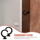 thumbnail image 3 of VERDANVERSE 2Ud De Pared Para De Zinc Negro Para Sujetar Y Colgar Con Tornillos, 3 of 7