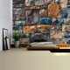 thumbnail image 3 of Tapiz de pared con estampado de ladrillos de piedra 3D vintage, tapiz de pared de gran tamaño, tapices de pared bohemios hippies baratos, tela de mandala, 3 of 5