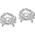 thumbnail image 2 of Sterling Silver Polished Blue Crab Post Earrings (Width 19) (Length 14.5) - Jbsp, 2 of 5