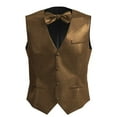 thumbnail image 2 of African Men's Jacquard Formal Suit Vest and Bow Tie set, 2 of 5