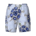 thumbnail image 5 of Rocae Turtle with Blue Stones for Men's Swim Trunks Quick Dry With Two Side Pockets and One Lined Patch PocketMedium, 5 of 9