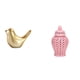 thumbnail image 1 of Figura de pájaro dorado, estatua de animal, decoración moderna para el hogar, escultura decorativa para escritorio, oficina, sala de estar, regalos de, 1 of 8