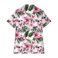 thumbnail image 5 of Homenesgenics Womens Tops Clearance under $5 Womens Hawaiian Shirts Button Up Casual Summer Beach Shirt Cool Short Sleeve Tops White S, 5 of 5