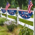 thumbnail image 4 of Usa 250Th Anniversary Semiquincennial Bunting Flag 17.7X35.4", 1776-2026 250 Years Of Freedom Patriotic Half Circle Banner, Double Sided American Independence Day Bunting, 4 of 7