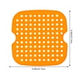thumbnail image 4 of Miangastore Silicone Air Fryer Mat Orange 1Pc 8.5 Inches, 4 of 8