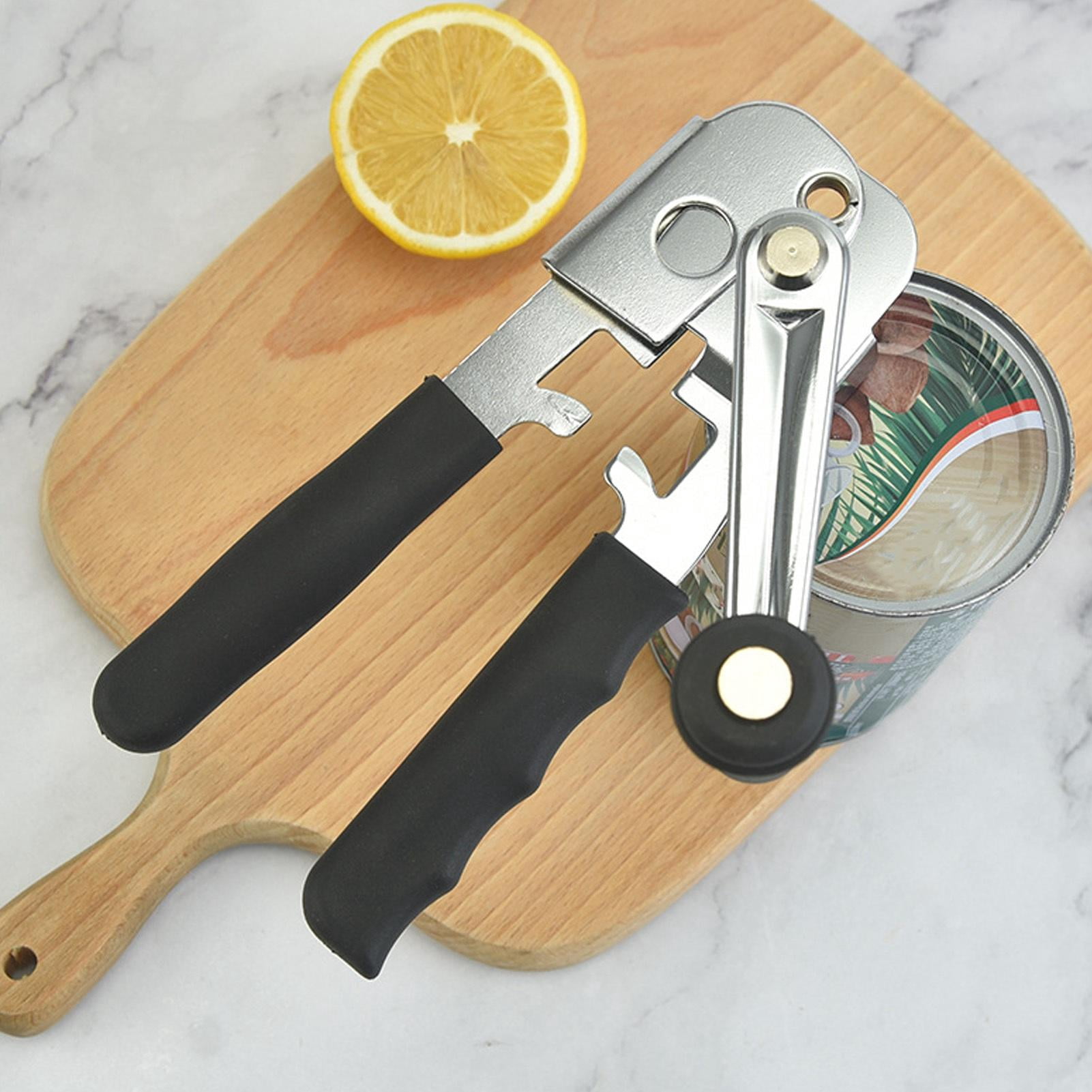Yajisi Professional Manual Can Opener, Portable Stainless Steel Can Opener for Home Kitchen & Outdoor Camping, 7.48 x 4.33 x 2.36 in