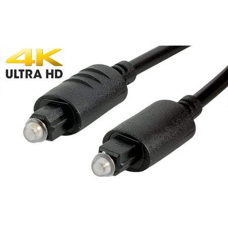 6FT Premium Digital Audio Optical Optic Fiber Cable Toslink SPDIF Cord 6 ft (Best Audio Cable Tester)