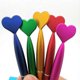 thumbnail image 1 of 2 Pcs Valentine's Day Heart Shape Pens Black Gel Ink Rollerball Pens For Office School Supplies Birthday Presents Ballpoint Pen, 1 of 4