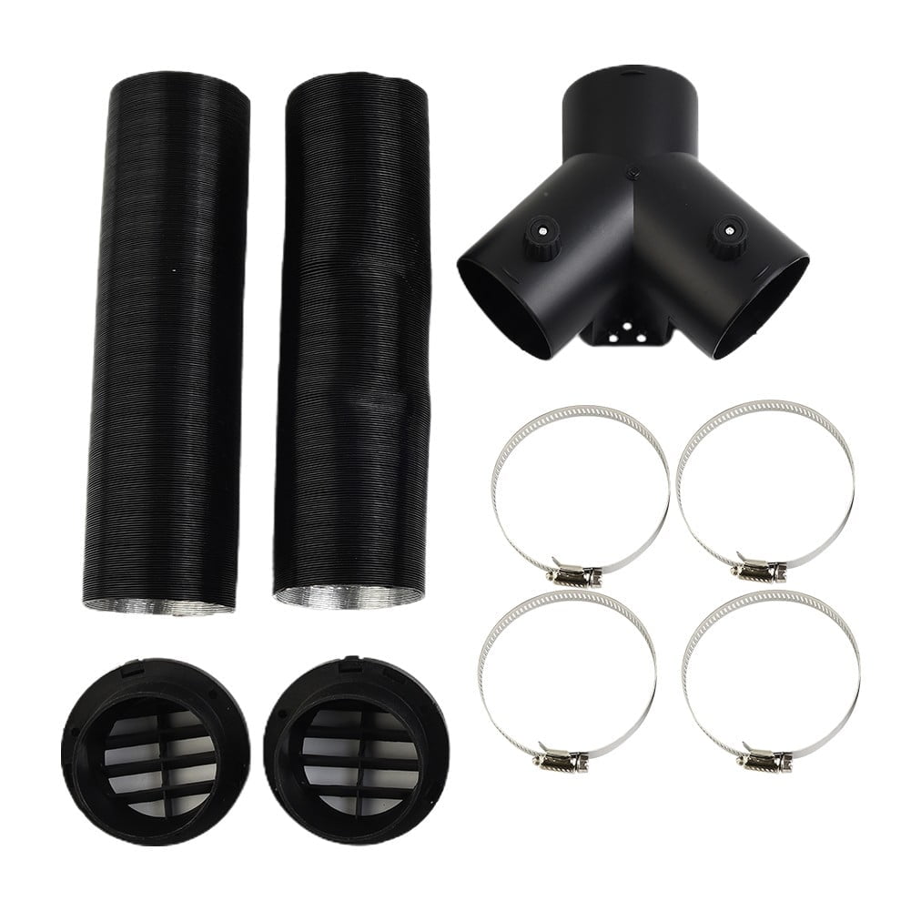 75Mm Pipe Ducting Y Piece + Warm Air-Outlet Vent + Hose Clip For Diesel-Heater Fangkenuo