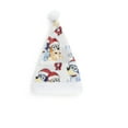thumbnail image 5 of Bluey Santa Bow, Kids Christmas Silk Touch Throw Blanket and Matching Santa Hat, White, 40" x 50", 5 of 10