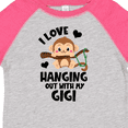 thumbnail image 4 of Inktastic Monkey I Love Hanging out with My Gigi Boys or Girls Toddler T-Shirt, 4 of 5
