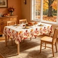 thumbnail image 5 of 2 Pcs Thanksgiving Floral Tablecloth, Fall Rectangle Disposable Plastic Table Cover for Long Table Party Home Halloween Decoration, Waterproof Autumn Table Decor, 54x108 Inches, 5 of 6