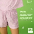 thumbnail image 5 of Saint Eve Kids Girls 2 Piece Summer Outfits - Cute, Soft, Lightweight Terry T Shirt and Shorts Set for Kids - Blue Smiley, X-Small (4/5), 5 of 6