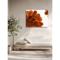 thumbnail image 5 of Burnt Orange Wall Art for Living Room,Canvas Picture Wall Decor for Bathroom Bedroom,Sparkle Gold Stained Floral Flower Art Painting Artwork for Office Kitchen Hallway Dining Room Home Decor 16"x20", 5 of 8