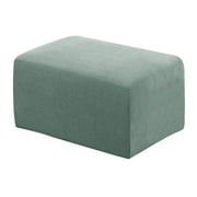 Anti- Footstool Cover Ottoman Slipcovers Footrest Pouf Sofa Accessories - Green XK, 83 to 116cm