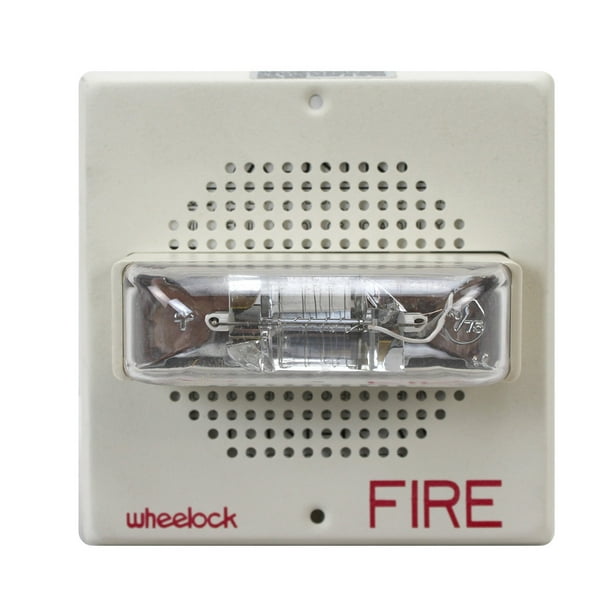 Wheelock ET70241575WFW Square wall mount speaker/strobe, White, 1575 cd, 25/70 vrms