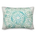 thumbnail image 2 of Creative Products Blue Watercolor Medallion 14x20 Indoor / Outdoor Pillow, 2 of 3