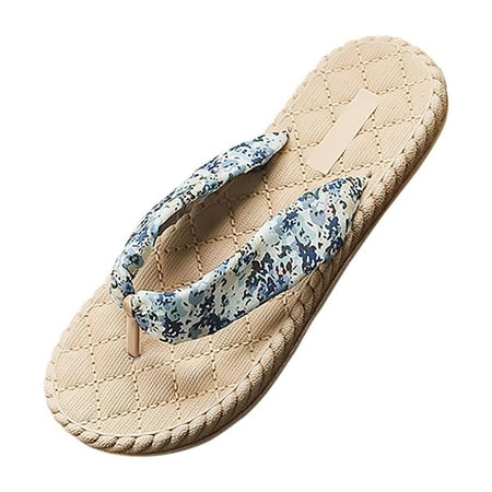 

Woman s Lightweight Platform Flip Flop Wedge Sandals Espadrilles Bohemia Casual Walking Thong Slippers