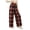 Orange, variant on shoper Girl's Plaid Straight Leg Pants Elastic Waist Casual Loose Long Trousers with Pocket for 5-14 Years Yellow