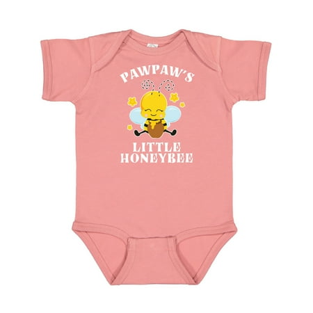 

Inktastic Cute Bee Pawpaw s Little Honeybee with Stars Gift Baby Boy or Baby Girl Bodysuit