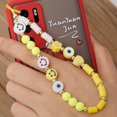 thumbnail image 4 of IBAOLEA Phone Beaded Strap Colorful Phone Charm Lanyard Wrist Strap, Smiley Face Star Shell Pearl Beaded Decoration for Keychain Phone Chain(13) 13, 4 of 7