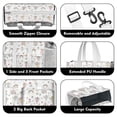 thumbnail image 3 of Teacher Tote Bag,Fairy Princess Carriage Pattern Teacher Utility Tote Bag,Large Work Tote Bags for Women with Multiple Pockets,Top Zipper Closure,13.8x10.6x6.7 Inch, 3 of 5