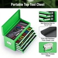 thumbnail image 2 of Enyopro 5-Drawer Rolling Tool Chest, Stainless Steel Tool Box with Brake Wheels and 5 Drawers, Detachable Tool Cart, Green, 2 of 9