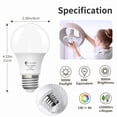 thumbnail image 2 of Bombillas LED Evelor A19 9W 800 lm 5000 K E26 110 V, 2 of 7