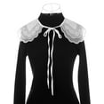 thumbnail image 2 of INSPIRE CHIC Detachable Fake Collar, Semi-Sheer Embroidery Mini Cape Neck Ruff Dickey False Collar for Blouse One Size White-8, 2 of 5
