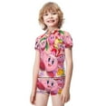 thumbnail image 2 of Kirby Boys Two Piece Rash Guard Swimsuits Kids Short Sleeve Swimwear Sets Bathing Suit, 2 of 7