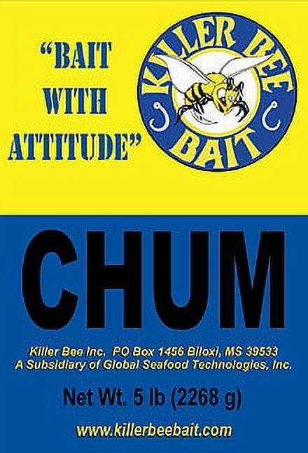 Killer Bee Bait Frozen Box Chum for All Fish Species, 5 lb