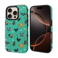 thumbnail image 5 of WIRESTER Case with Card Holder, RFID Blocking Wallet Case Durable PU Leather Kickstand Slim Heavy Duty Shockproof Protective Case for Apple iPhone 16 Pro 6.3" 2024, Chicken Pattern, 5 of 7