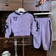 thumbnail image 3 of 2Pcs Kawaii Sanrios Anime Kuromi Cinnamoroll Children's Set Korean Version Spring Girl Cartoon Coat Jacket Pants Casual Fashion, 3 of 5