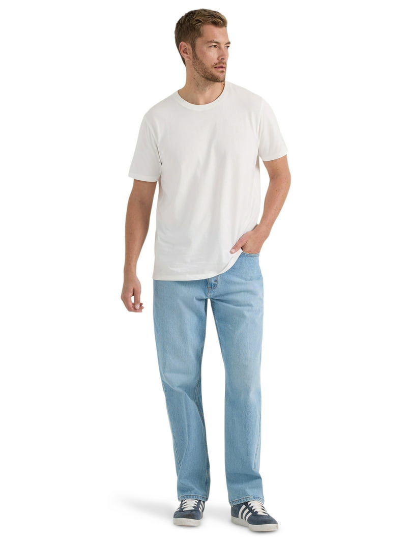 Lee Men's Legendary Loose Fit Straight Leg Jeans, Cotton Spandex